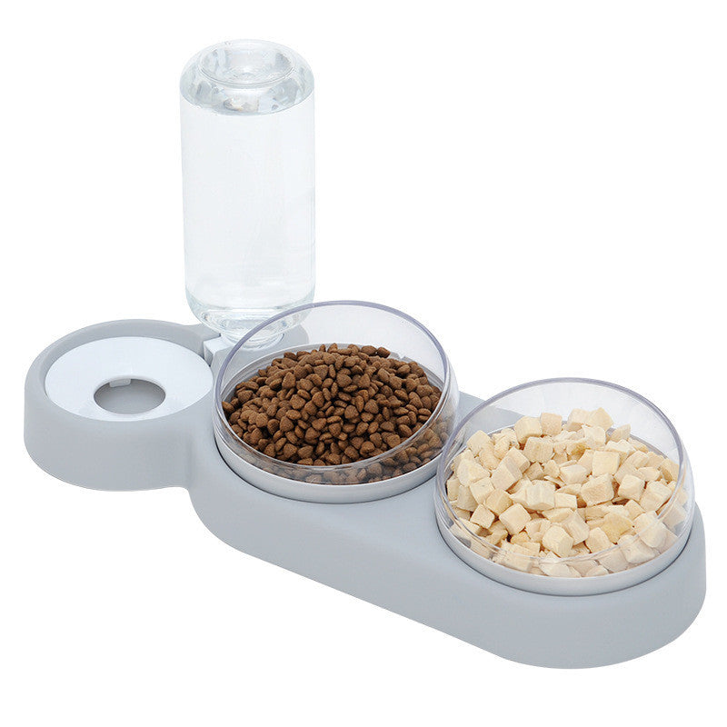 Automatic Feeder Food Bowl With Water Fountain