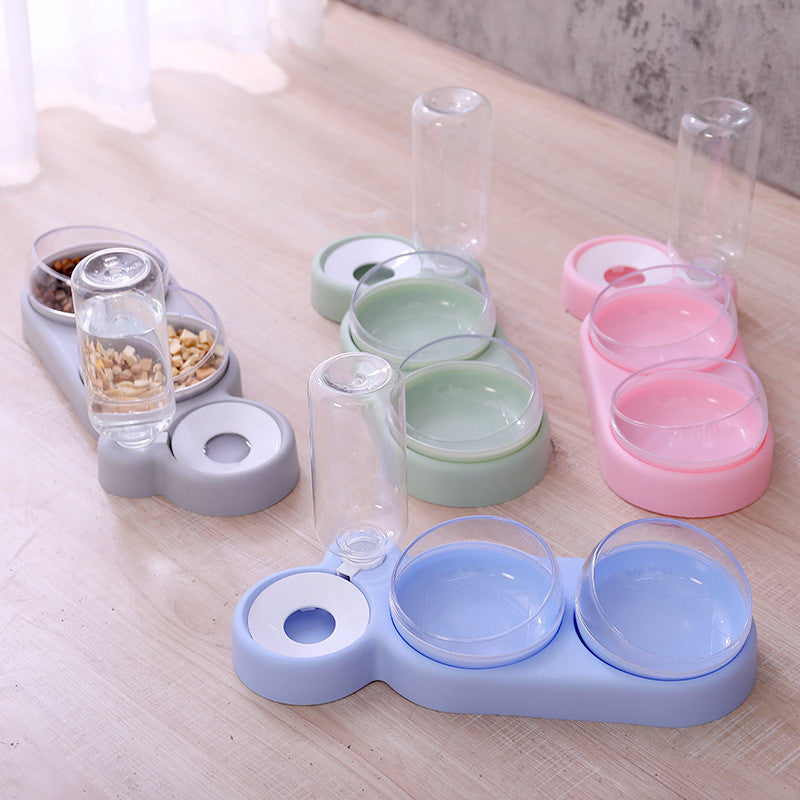 Automatic Feeder Food Bowl With Water Fountain