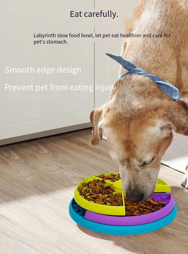 Slow Food Bowl Anti Choking  Basin Puzzle Feeder