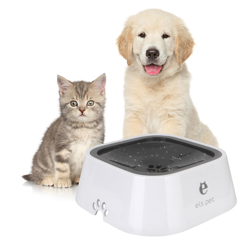 1.5L Water Bowl Carried Floating Bowl Anti-Overflow