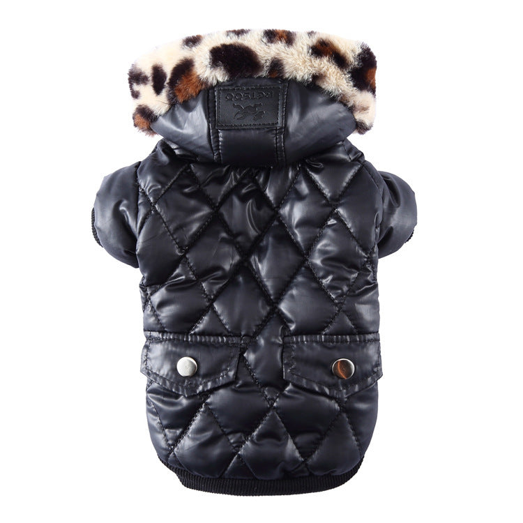 Winter fur collar coat