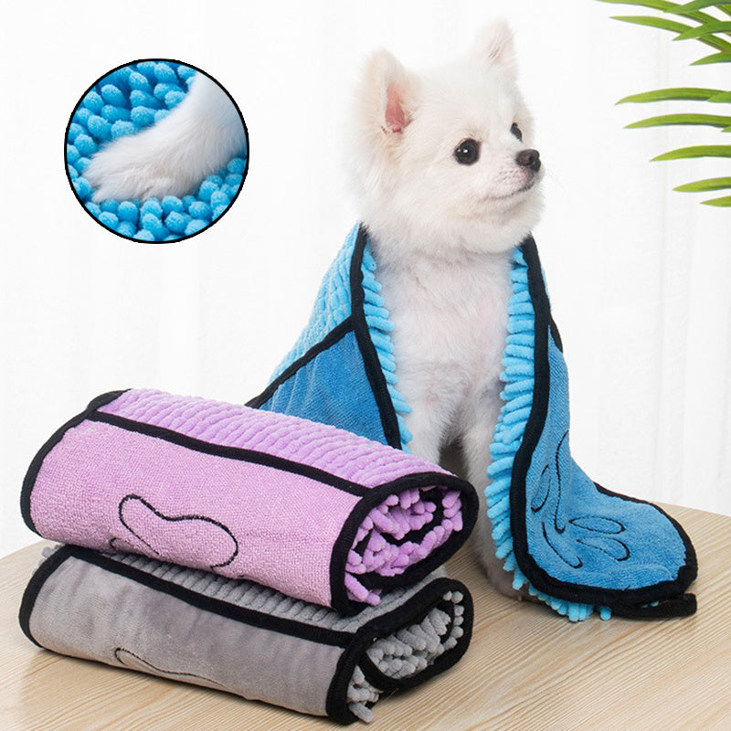 Absorbent Dog Bathrobe Microfiber Quick-Drying