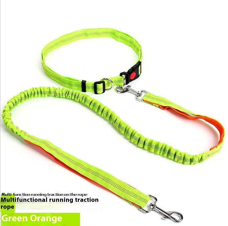 With Elastic Night Reflective Filament Sling Supplies Outdoor Running Dog Leash